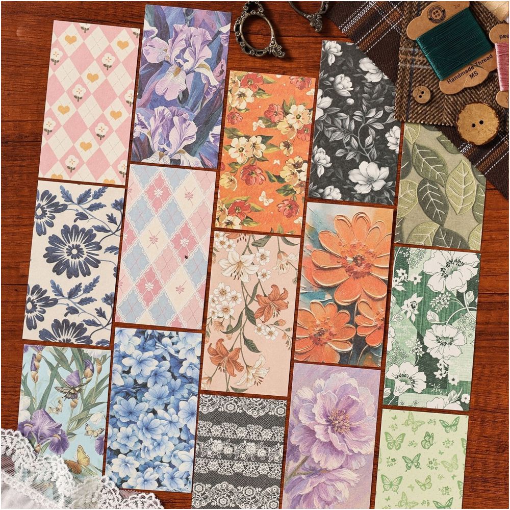 Time Capsule Series Vintage Material Paper 20 Sheets 6 Styles image 3