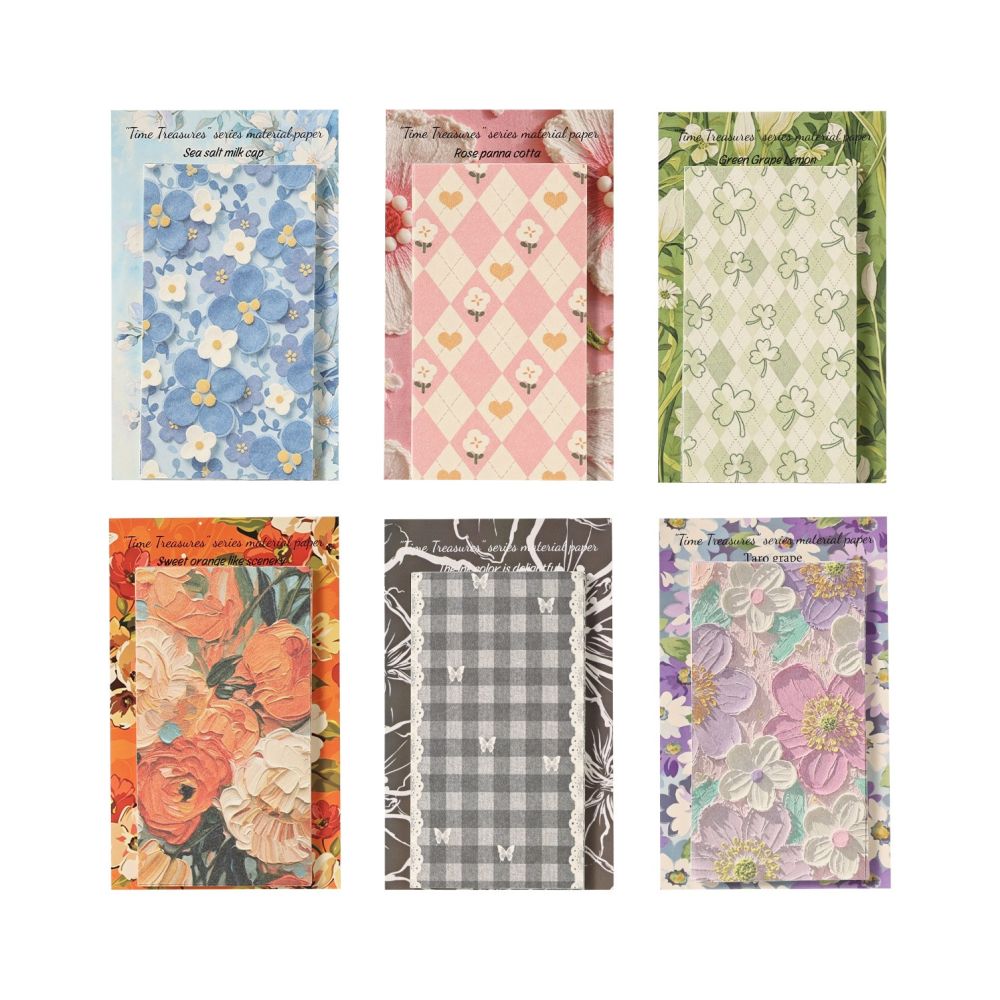 Time Capsule Series Vintage Material Paper 20 Sheets 6 Styles image 4
