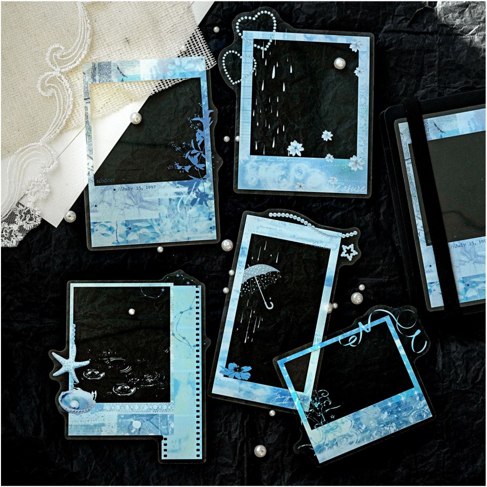 Framed Series Border Theme PET Stickers 10 Sheets 4 Designs image 0