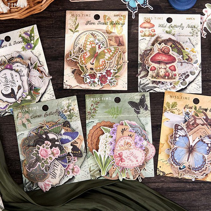 Mountain and Wilderness Narrative Paper Sticker 6 Styles 40 Pcs image 0