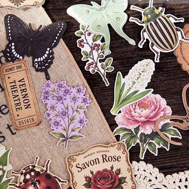 Mountain and Wilderness Narrative Paper Sticker 6 Styles 40 Pcs image 1