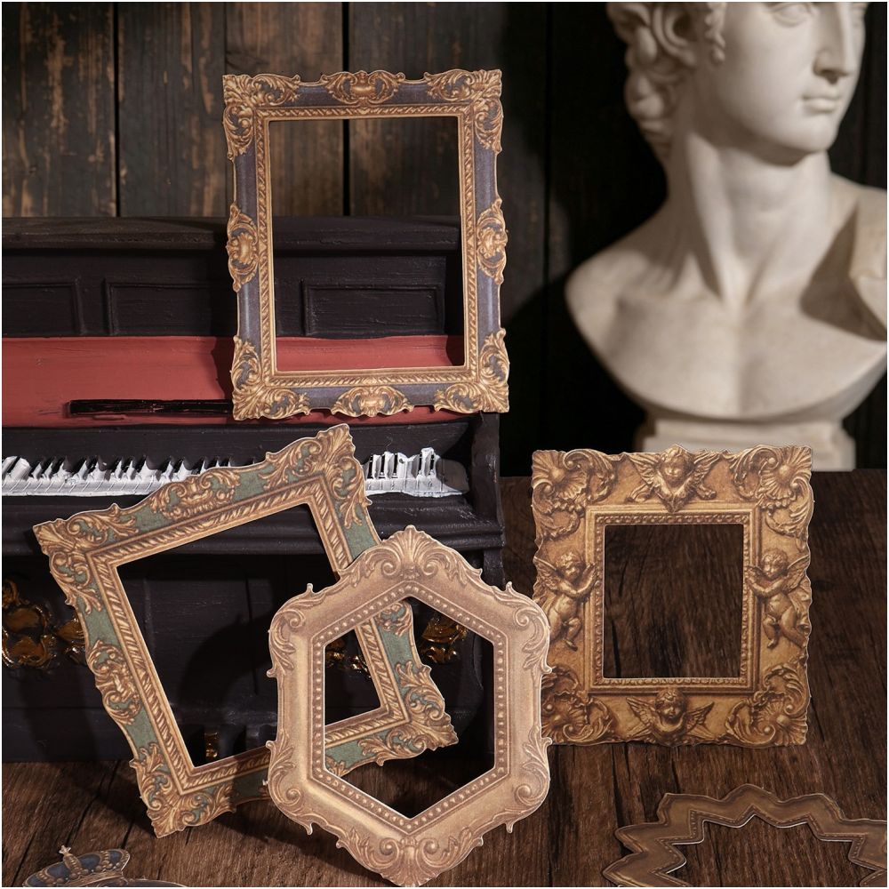 Vintage Frames Series Paper Stickers 10 Sheets 4 variants image 1