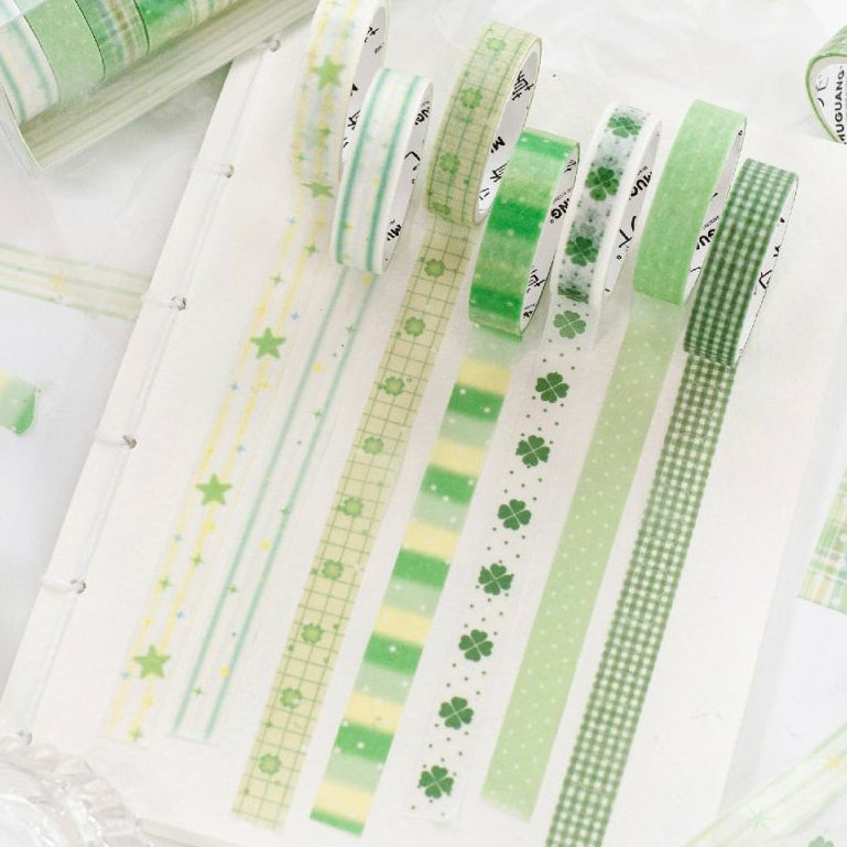 Textured Miniature Series Washi Tape Set 10psc 4 Designs image 1