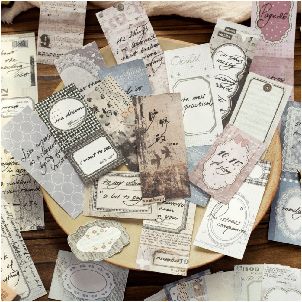 Unshipped Draft Series Material Paper 4cm x 18cm 60 sheets 6 variants image 3