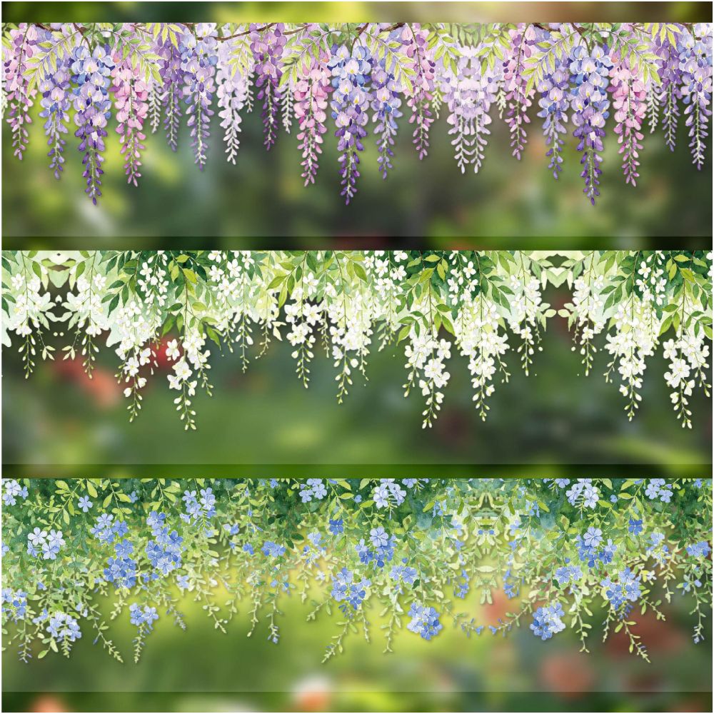 Hanging Flowers Series PET Tape 5cm x 2m 6 Designs image 1