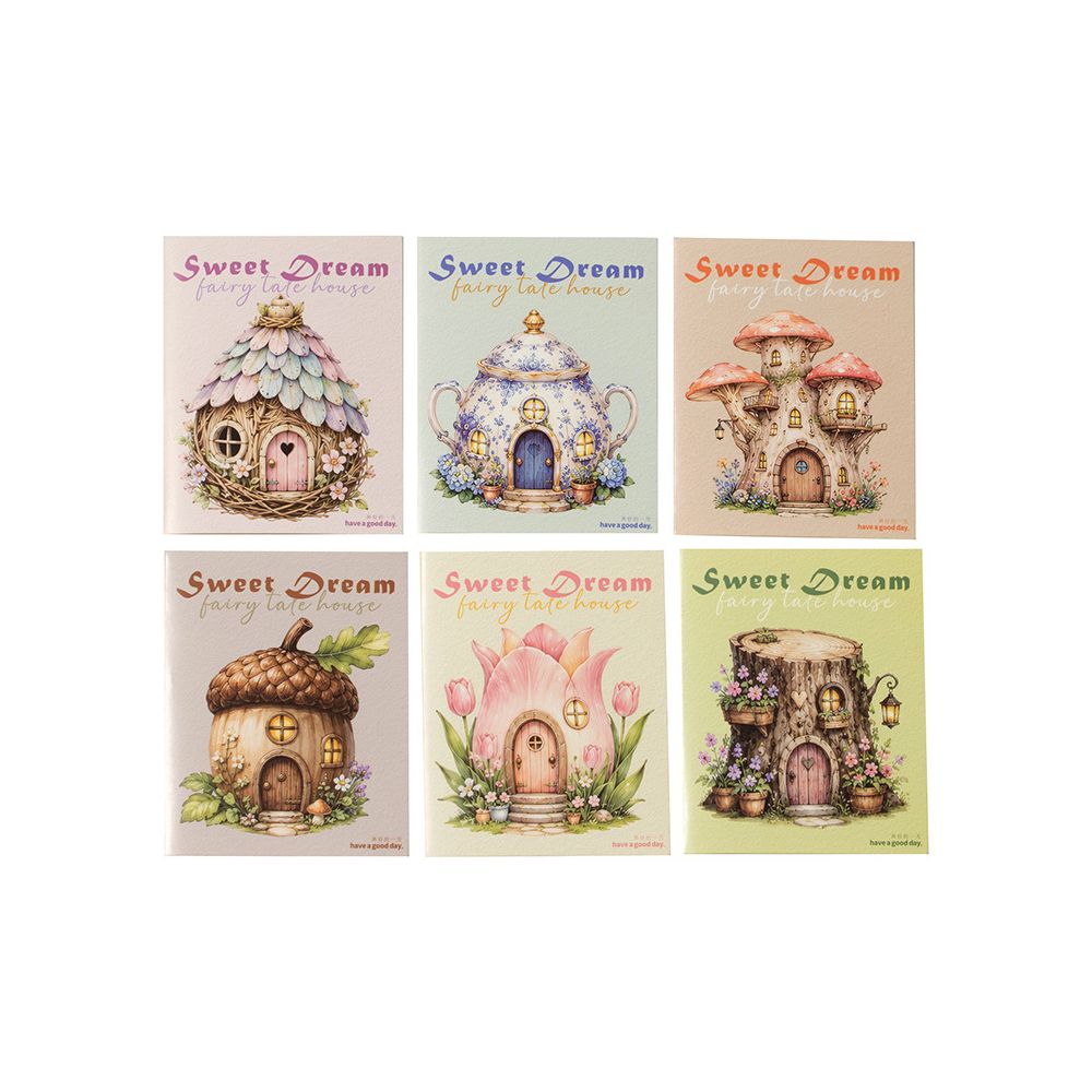 Fairy Tale House Series Paper Stickers 10psc 6 variants image 4