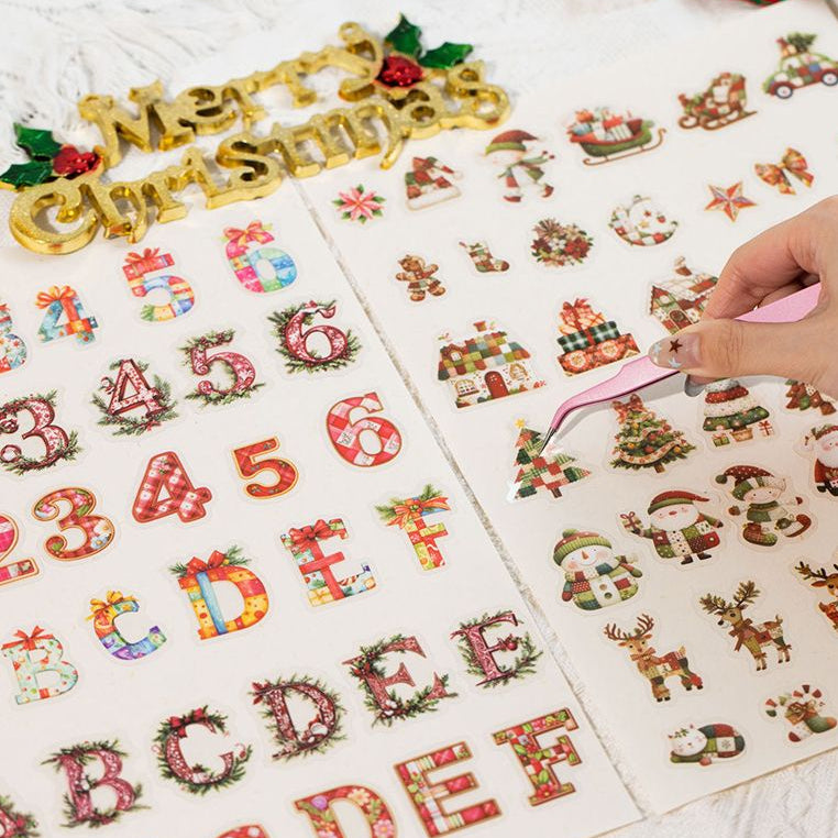Christmas Wishing Series PET Stickers Box 108psc 2 variants image 0