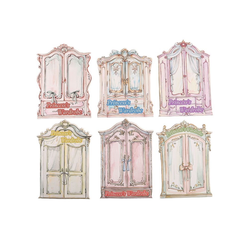 Princess Wardrobe Series PET Stickers 15psc 6 variants image 4