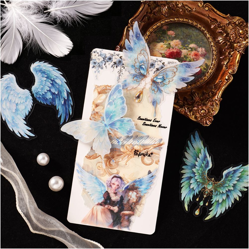 Night Wings Series PET Stickers 10psc 6 Designs image 2