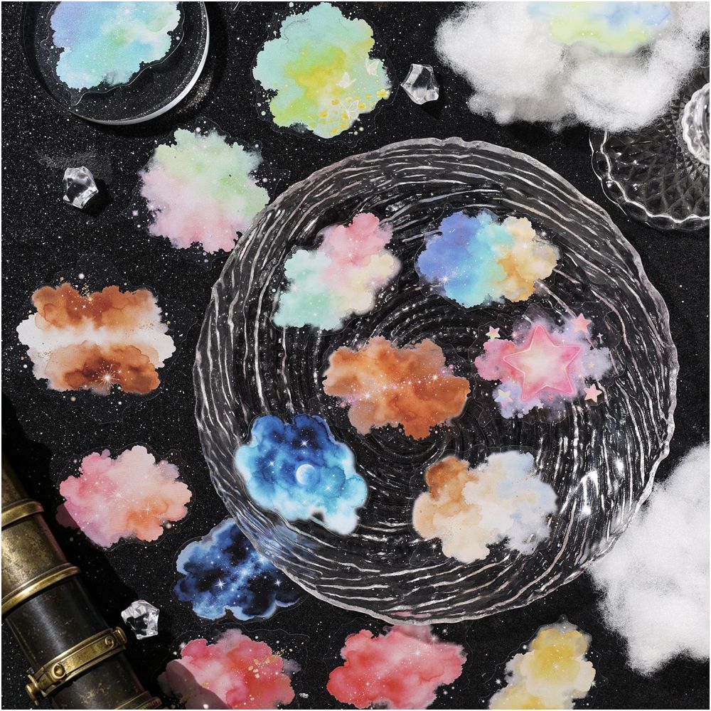 Cloud Theme PET Stickers 20psc 6 variants image 0