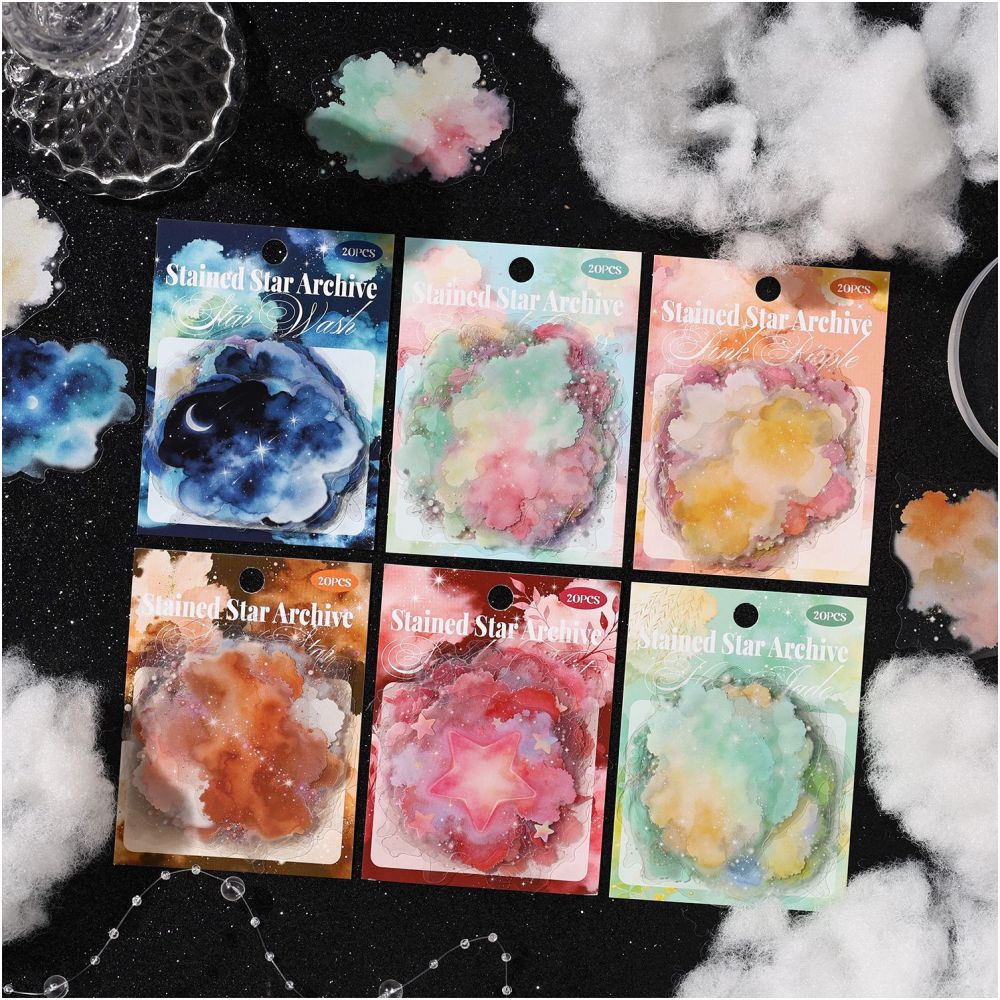 Cloud Theme PET Stickers 20psc 6 variants image 3