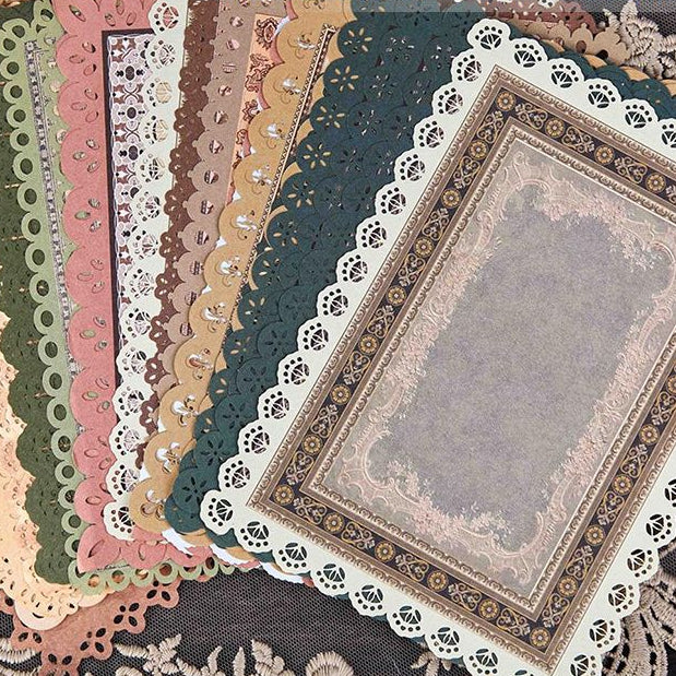 Lace and Cutout Border Series Material Paper 60 Sheets image 1