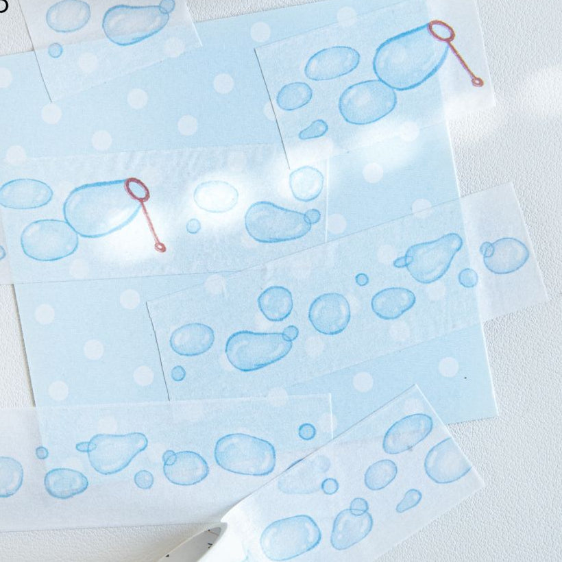 Fish Swimming Series Washi Tape 3cm x 2m 6 variants image 2