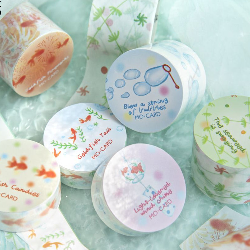 Fish Swimming Series Washi Tape 3cm x 2m 6 variants image 3