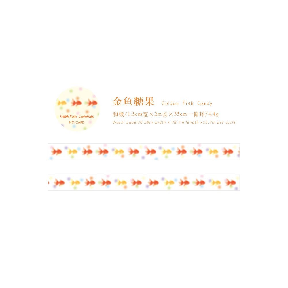 Fish Swimming Series Washi Tape 3cm x 2m 6 variants