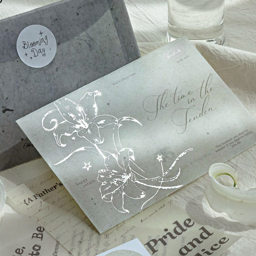 Lily Letter Series Envelop Set 11cm x 17cm 6 variants image 3
