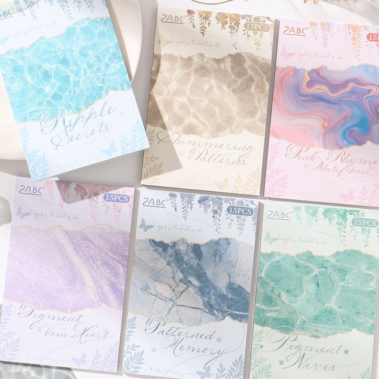 Tide Marks on Paper Series PET Stickers 6 Styles image 0