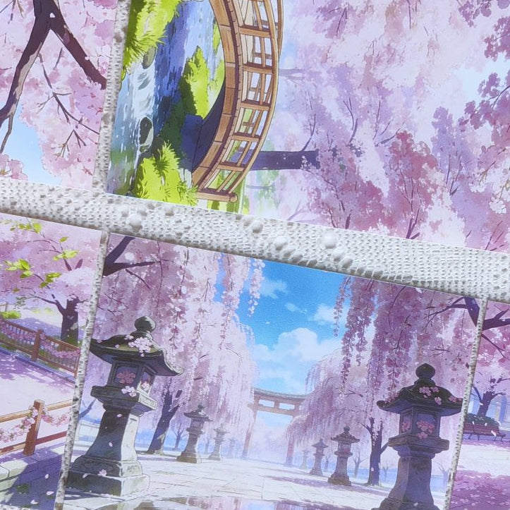 Cherry Blossom Garden Landscape PET Tape 4 Styles image 0