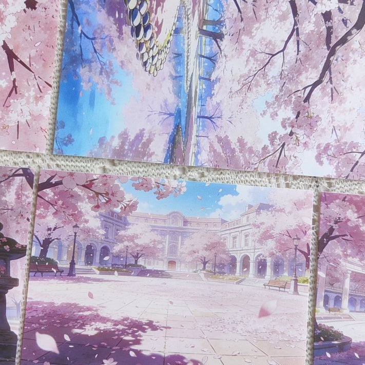 Cherry Blossom Garden Landscape PET Tape 4 Styles image 1