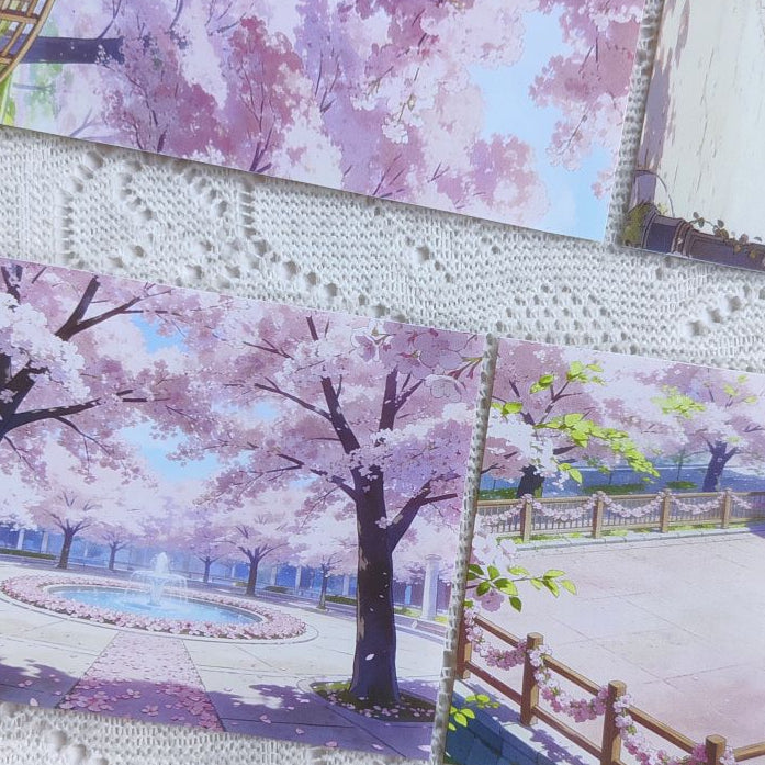 Cherry Blossom Garden Landscape PET Tape 4 Styles image 2