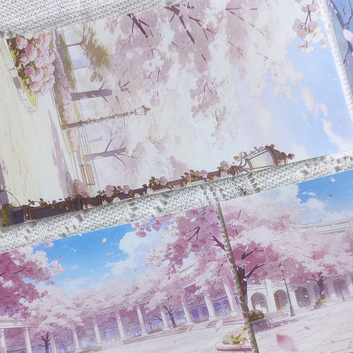 Cherry Blossom Garden Landscape PET Tape 4 Styles image 4