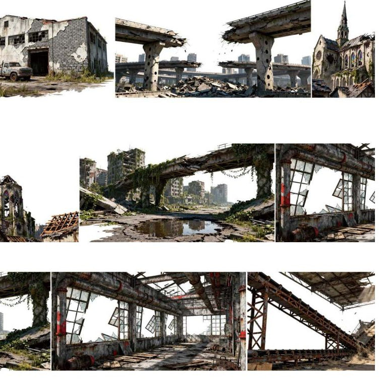 City Ruins Series PET Tape 9cm x 1m image 0