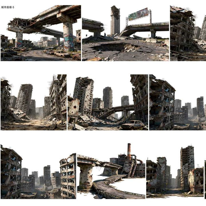 City Ruins Series PET Tape 9cm x 1m