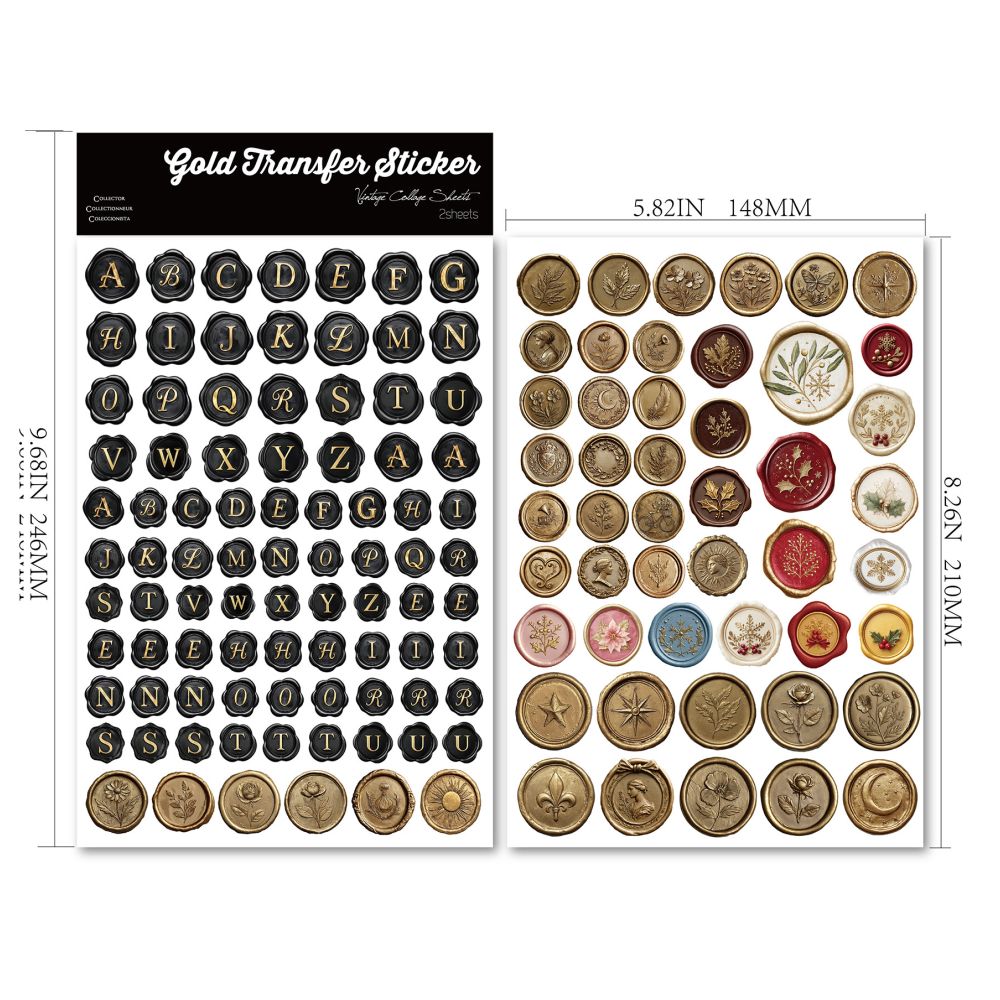 Numbers Letters Transfer Stickers