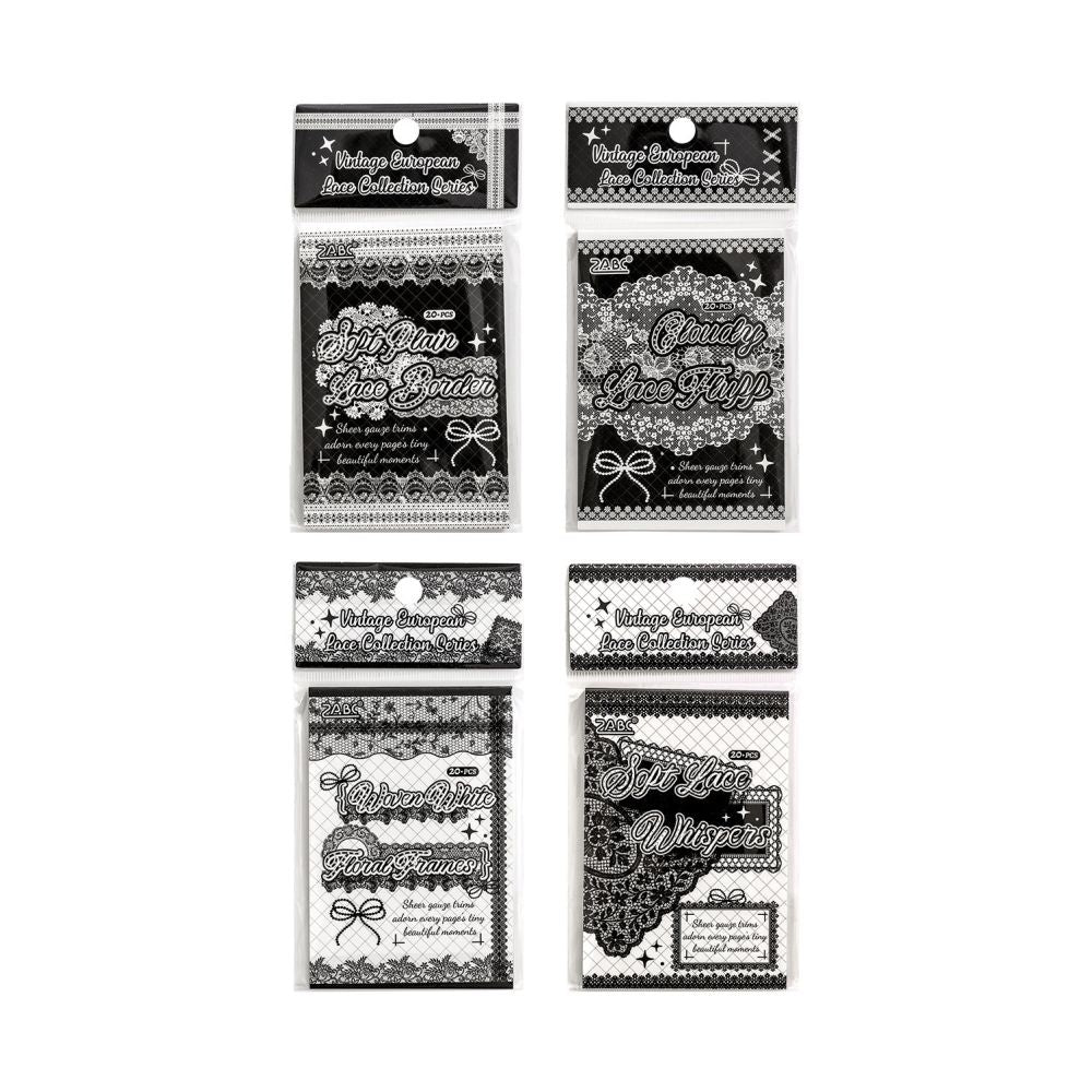 Lace Lace Holiday Series PET Stickers 20psc 4 designs image 4