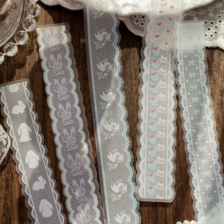 Lace Piece Series Collection PET Stickers 20psc 6 designs image 3