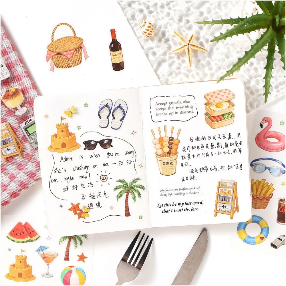 Beautiful Home Series PET Stickers 20 sheets 4 variants image 1