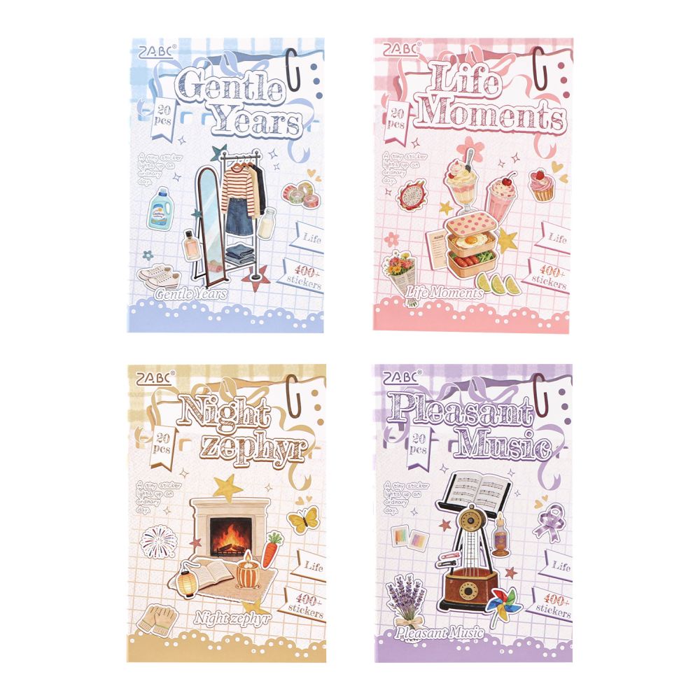Beautiful Home Series PET Stickers 20 sheets 4 variants image 4