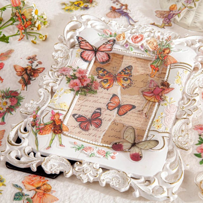 Fairy Flower Diary Series PET Stickers 45psc 8 Designs image 1