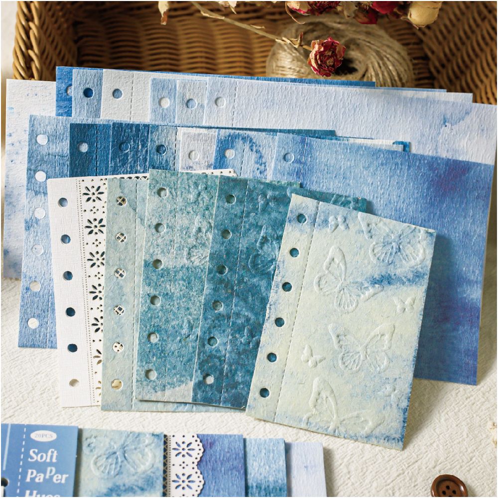 Flower Language Series Material Paper 16cm x 12cm 20 sheets 4 designs image 2