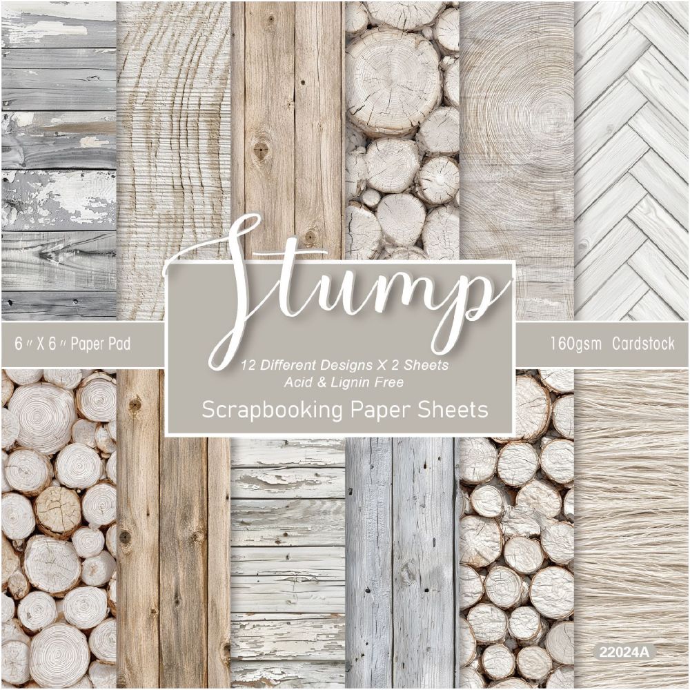 Stump Series Material Paper 15cm x 15cm 12 sheets image 0