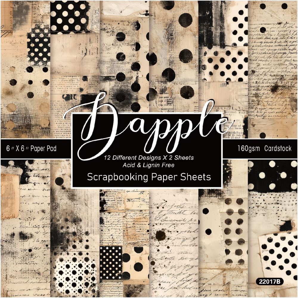 Dapple Series Material Paper 15cm x 15cm 24 sheets image 0