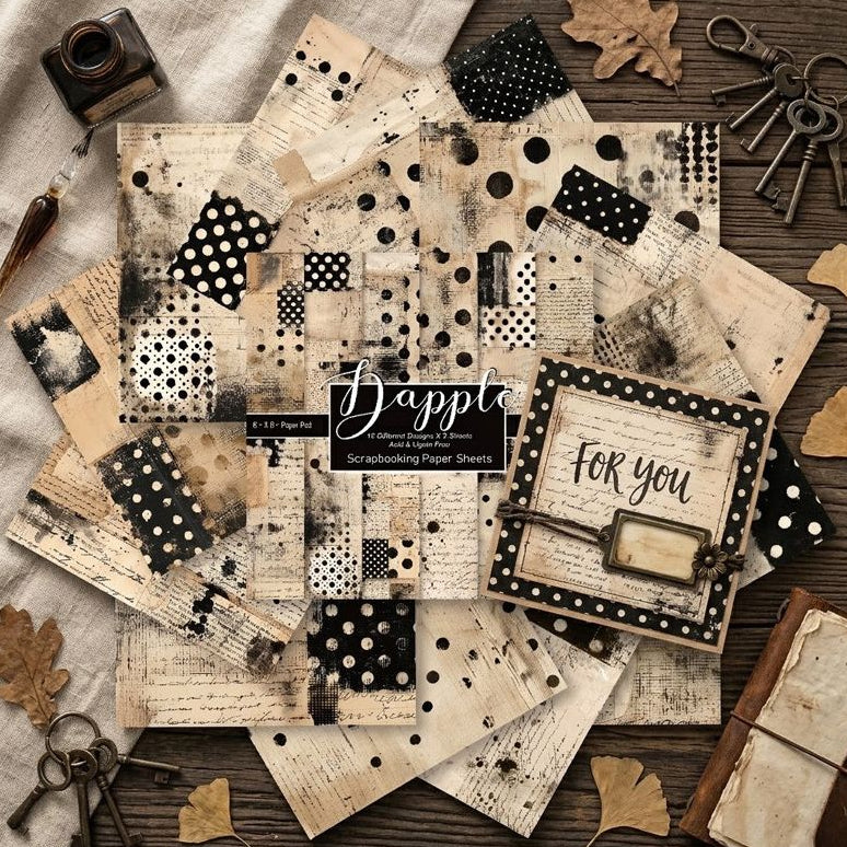 Dapple Series Material Paper 15cm x 15cm 24 sheets image 2