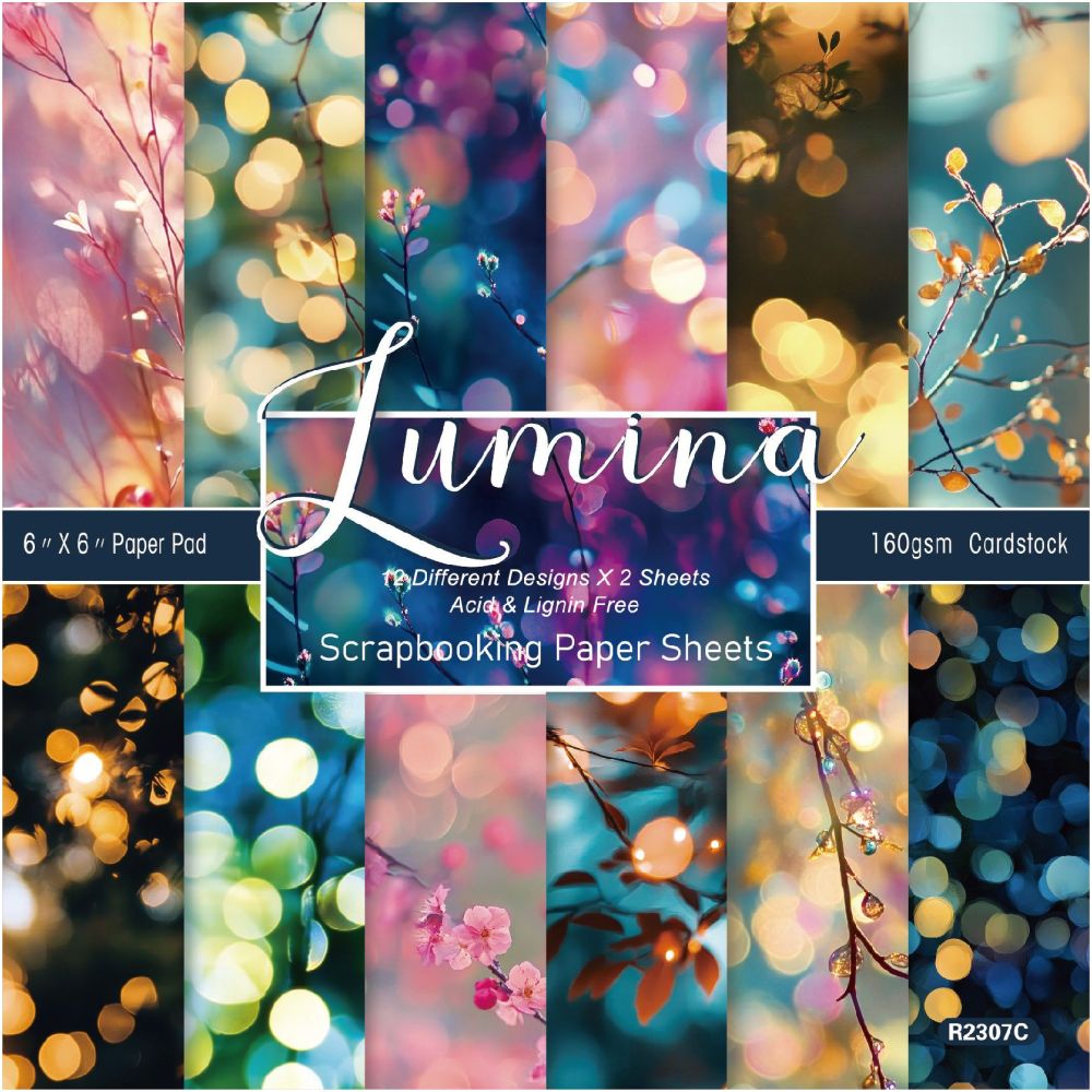 Lumina Material Paper 15cm x 15cm 24 sheets image 0