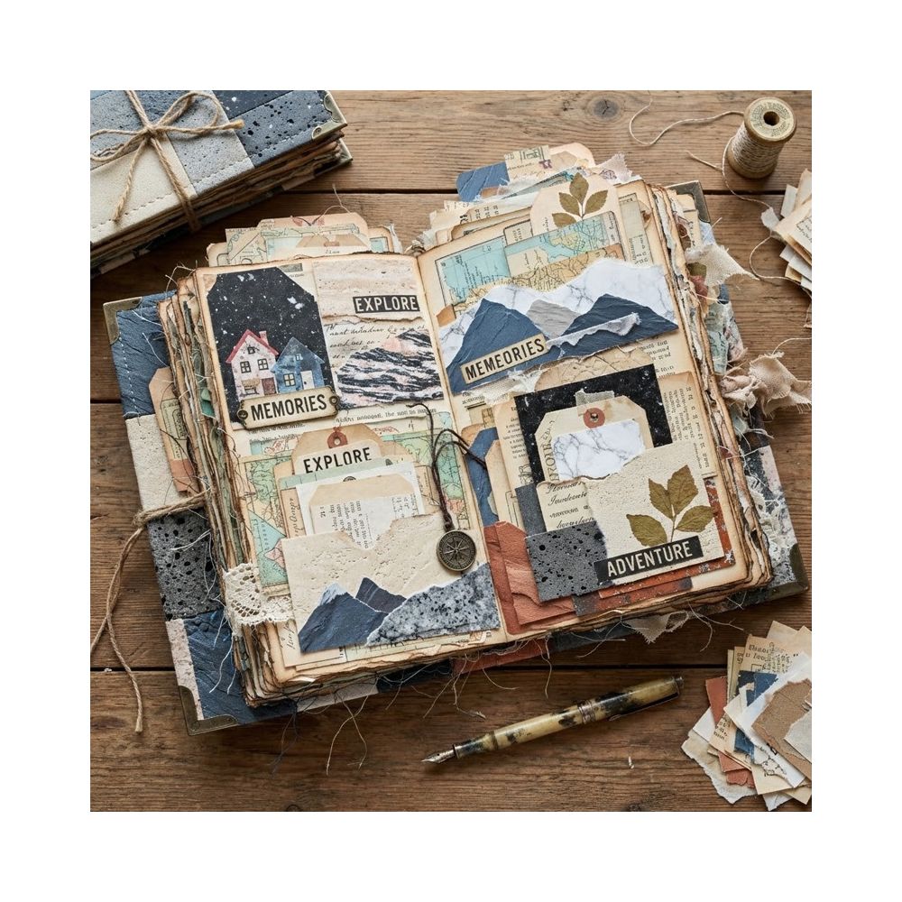 Mineral Material Paper 15cm x 15cm 24 sheets image 1