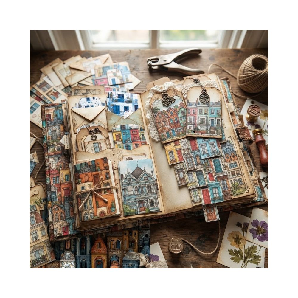 Mosaic Material Paper 15cm x 15cm 24 sheets image 1
