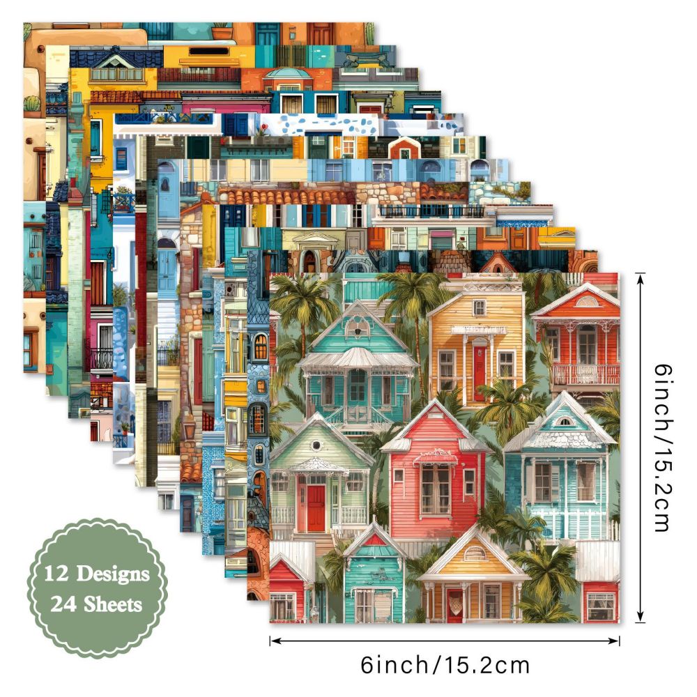 Mosaic Material Paper 15cm x 15cm 24 sheets image 4