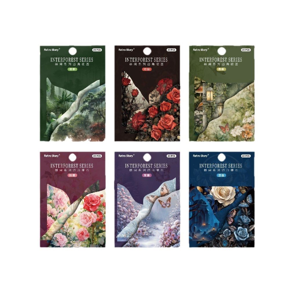 Forest Corner Series Paper Stickers 20psc 6 variants image 4