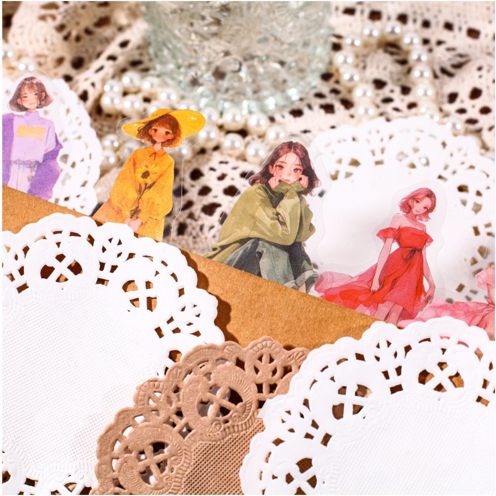 Blush Garden Series PET Stickers 20psc 6 variants image 0