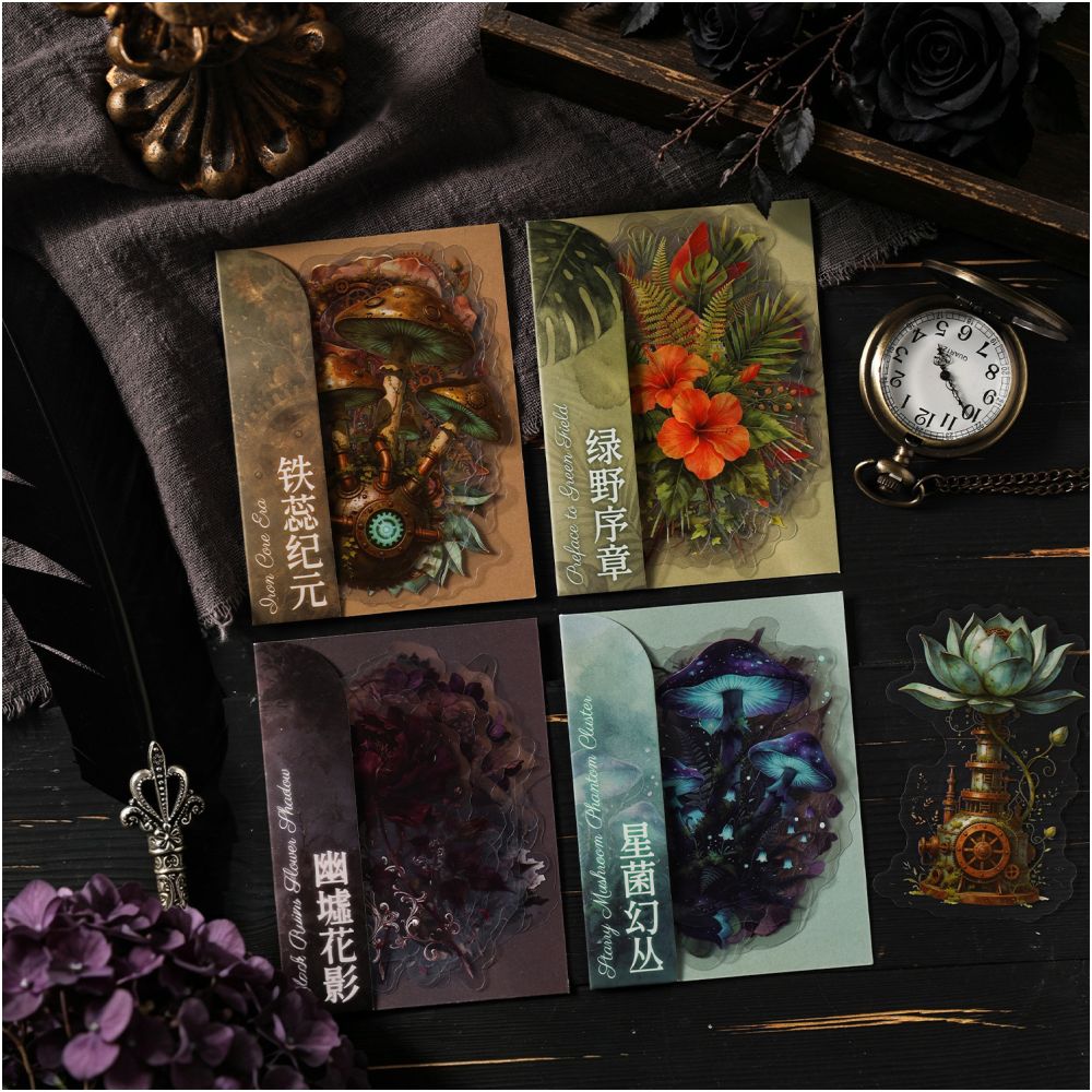 Flower Chronicles Series PET Stickers 10psc 6 Designs image 0