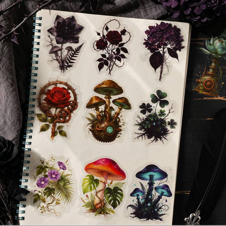 Flower Chronicles Series PET Stickers 10psc 6 Designs image 3