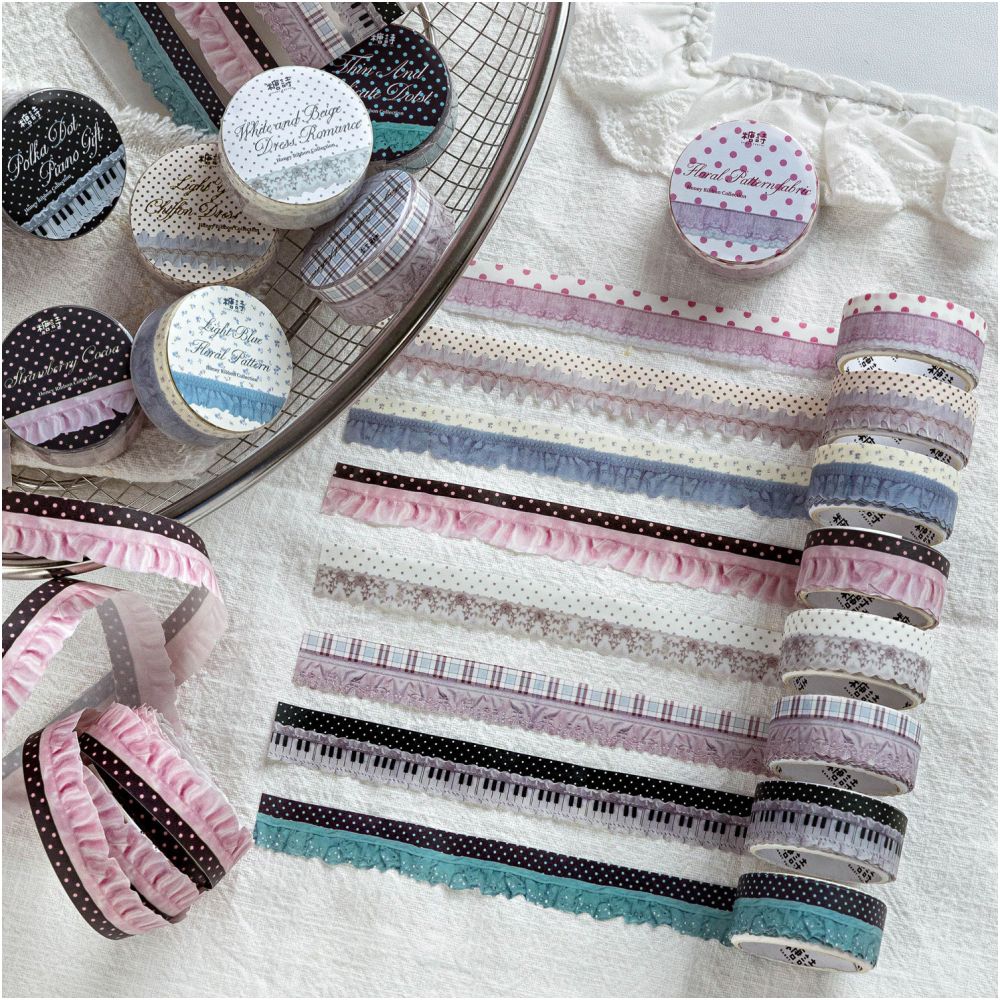 Honey Ribbon Series Washi Tape 1 5cm x 2m 8 Designs image 2