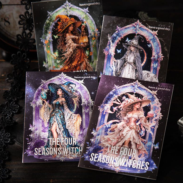 Witch Character Series PET Stickers 15psc 4 variants image 1