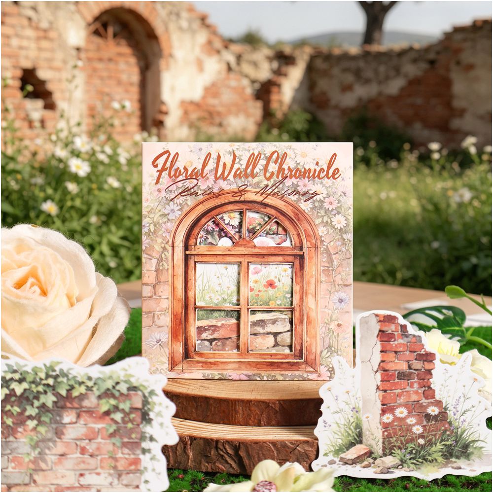 Flower Wall Prologue Paper Stickers 10psc 6 variants image 0