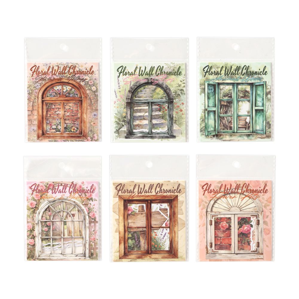 Flower Wall Prologue Paper Stickers 10psc 6 variants image 4