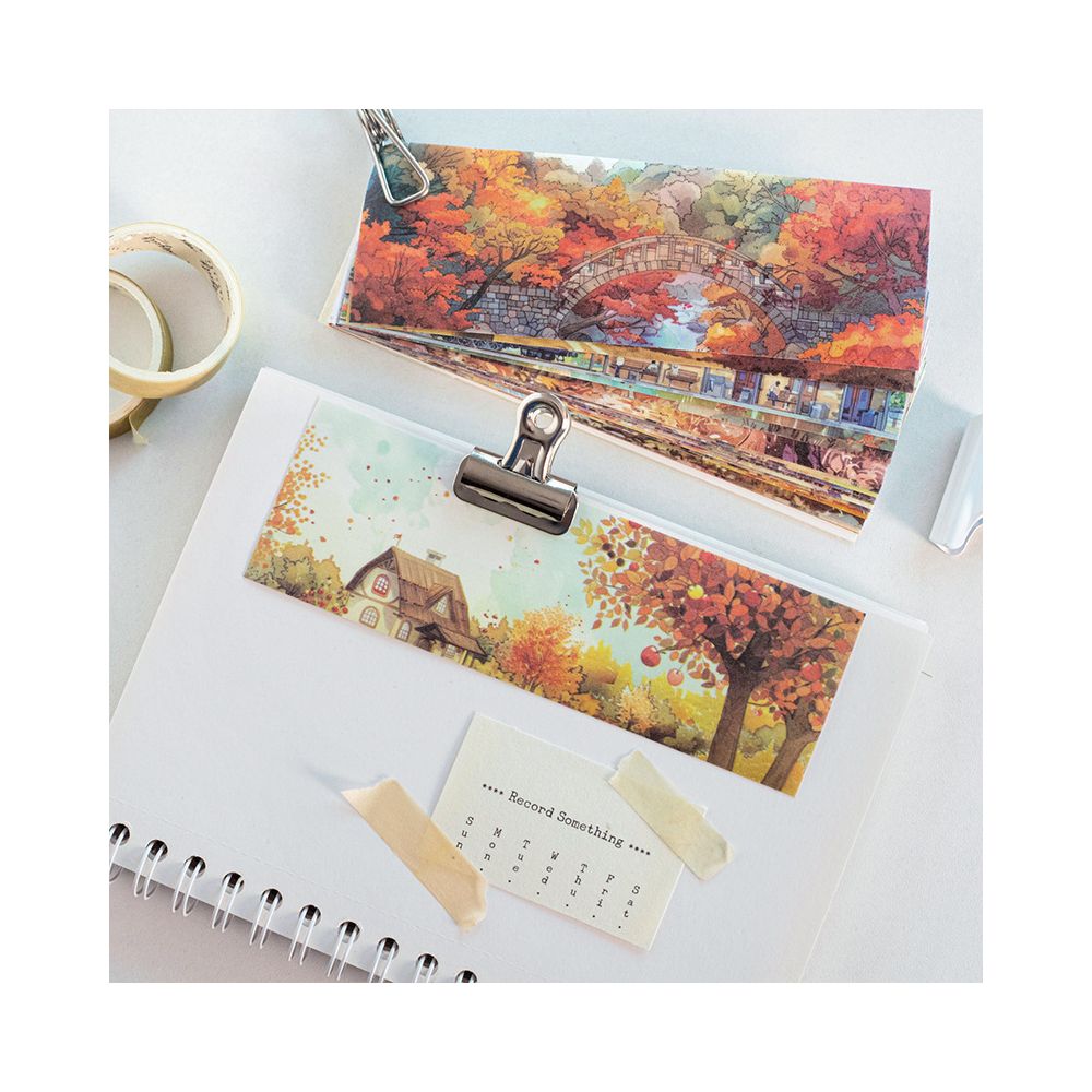 Scenic Views Series Landscape Sticker Book 4 Designs 24 Sheets image 1